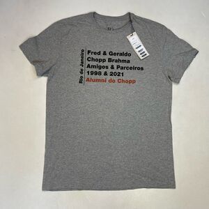 Reserva Rio De Janeiro Fred & Geraldo Graphic T-shirt Men Medium Gray NWT